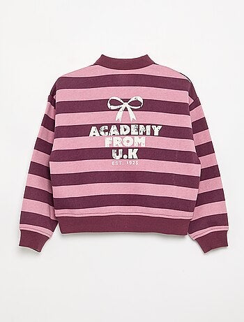 Sweatshirt com gola polo