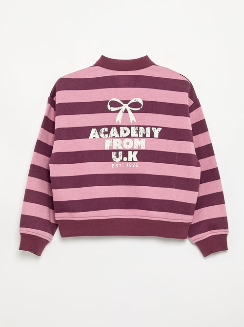 Sweatshirt com gola polo - Kiabi