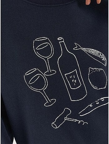 Sweatshirt com gola redonda estampada hiccup