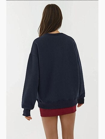 Sweatshirt com gola redonda estampada hiccup