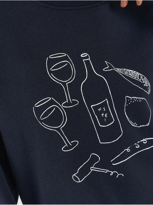 Sweatshirt com gola redonda estampada hiccup - Kiabi