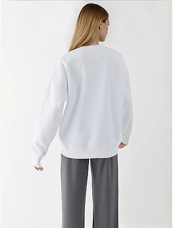 Sweatshirt com gola redonda estampada hiccup