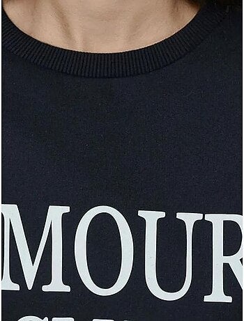 Sweatshirt com gola redonda estampado e corte descontraído hiccup