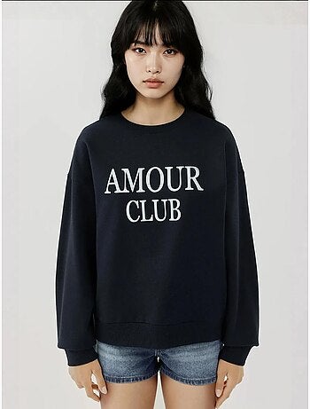 Sweatshirt com gola redonda estampado e corte descontraído hiccup