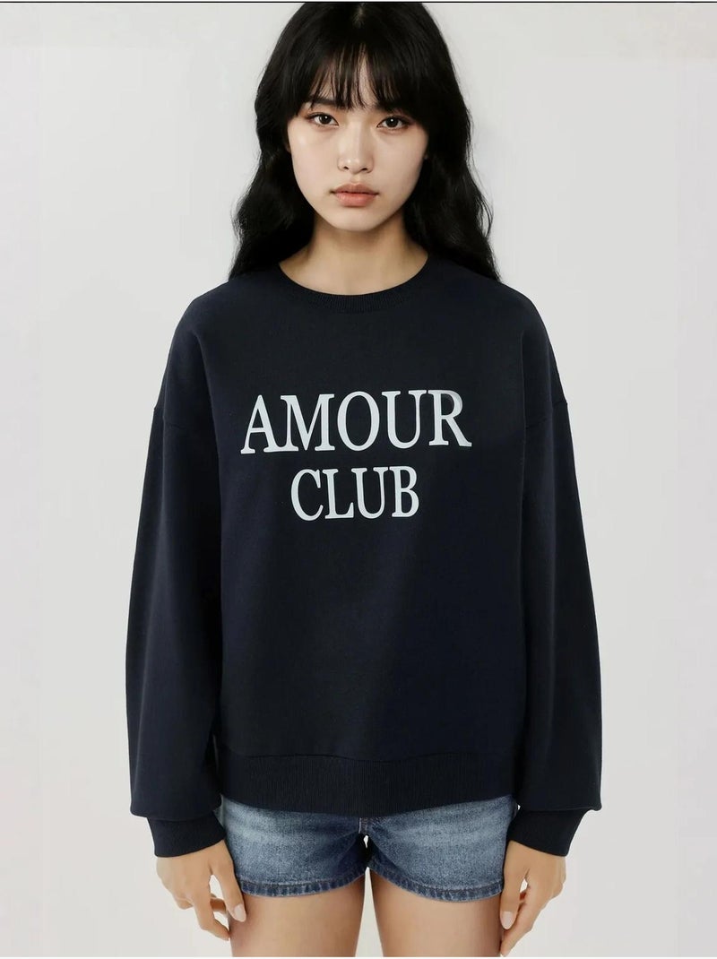 Sweatshirt com gola redonda estampado e corte descontraído hiccup Azul escuro - Kiabi