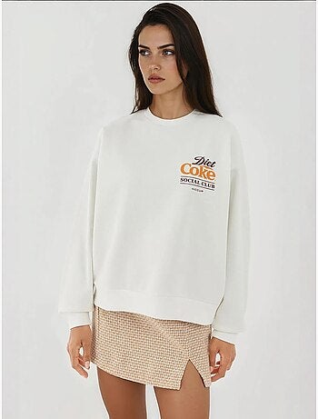 Sweatshirt com gola redonda estampado hiccup