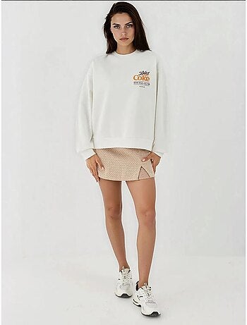 Sweatshirt com gola redonda estampado hiccup