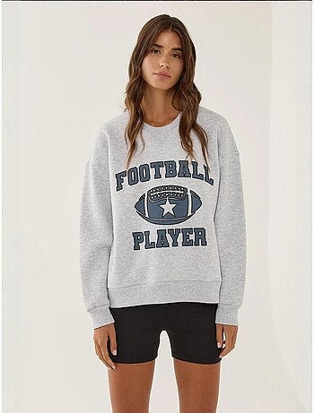Sweatshirt com gola redonda estampado hiccup