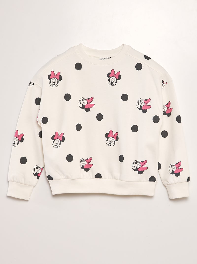 Sweatshirt com gola redonda 'Minnie' BEGE - Kiabi