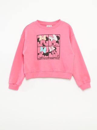 Sweatshirt com gola redonda 'Minnie' 'Disney'