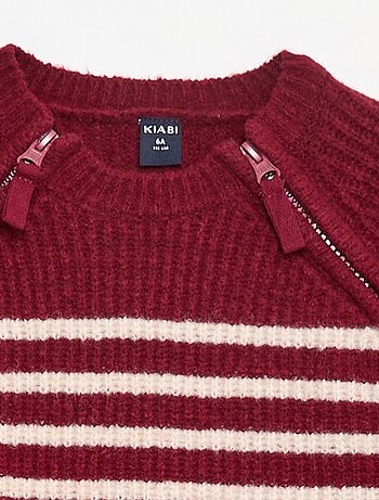Sweatshirt com gola subida e abertura dupla com fecho – coleção fácil de vestir