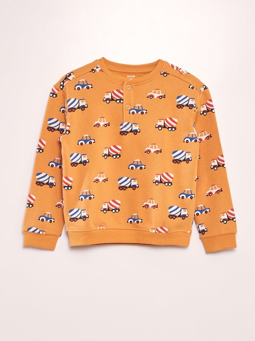 Sweatshirt com gola tunisina - Kiabi