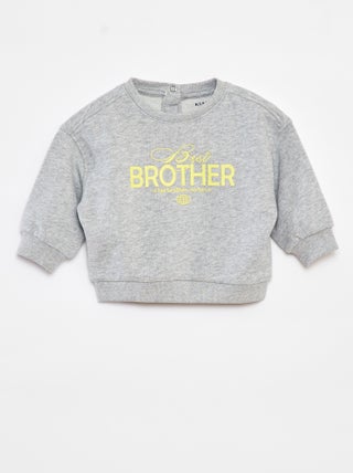 Sweatshirt com impressão 'Brother'