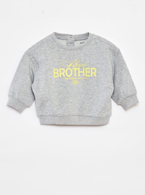 Sweatshirt com impressão 'Brother' - Kiabi