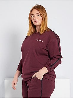 Sweatshirt com interior forrado - Kiabi