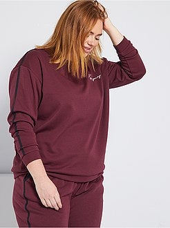 Sweatshirt com interior forrado - Kiabi