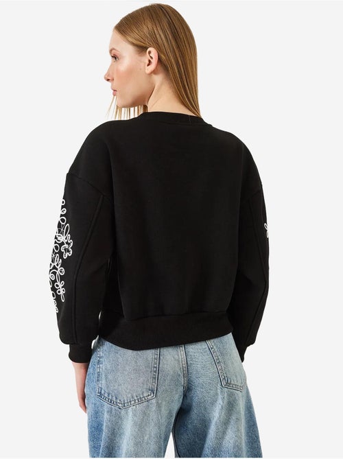 Sweatshirt com manga bordada lucci - Kiabi Sweatshirt com manga bordada lucci - Kiabi