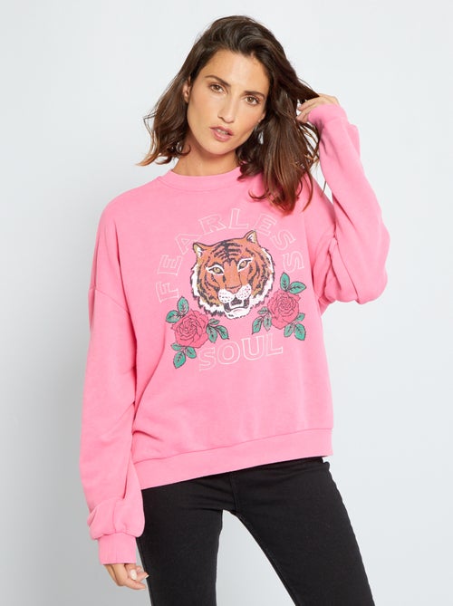 Sweatshirt com máxi estampado - Kiabi