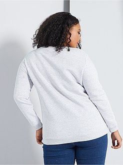 Sweatshirt com mensagem - Kiabi