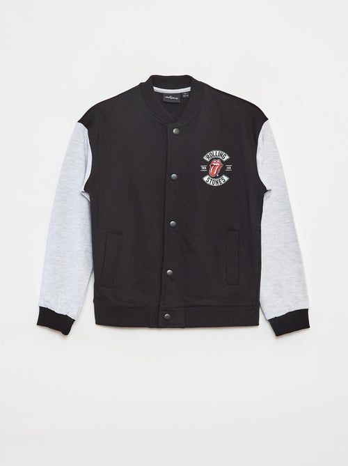 Sweatshirt com molas de pressão 'Rolling Stones' - Kiabi