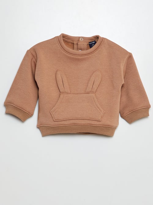 Sweatshirt com orelhas de coelho - Kiabi