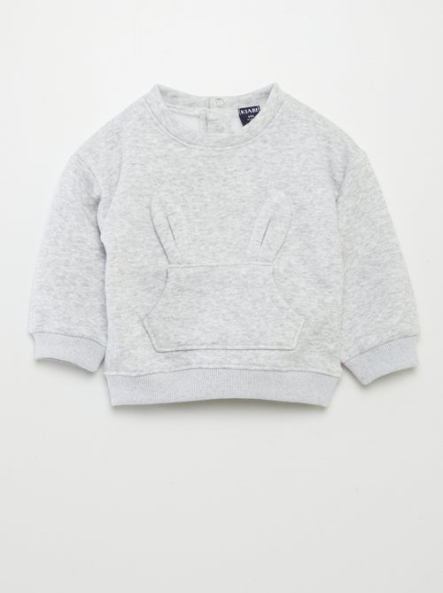 Sweatshirt com orelhas de coelho - Kiabi