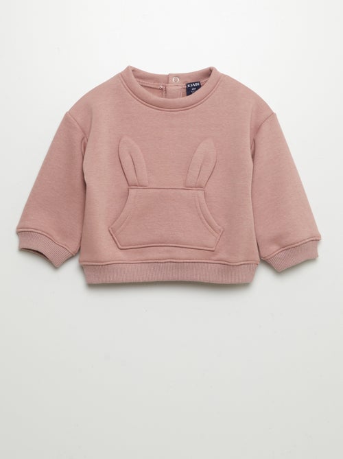 Sweatshirt com orelhas de coelho - Kiabi