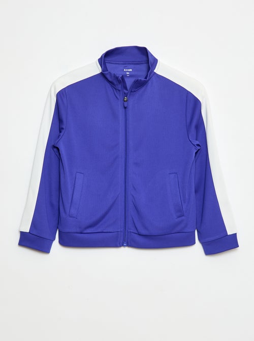 Sweatshirt com zíper e gola alta - Kiabi