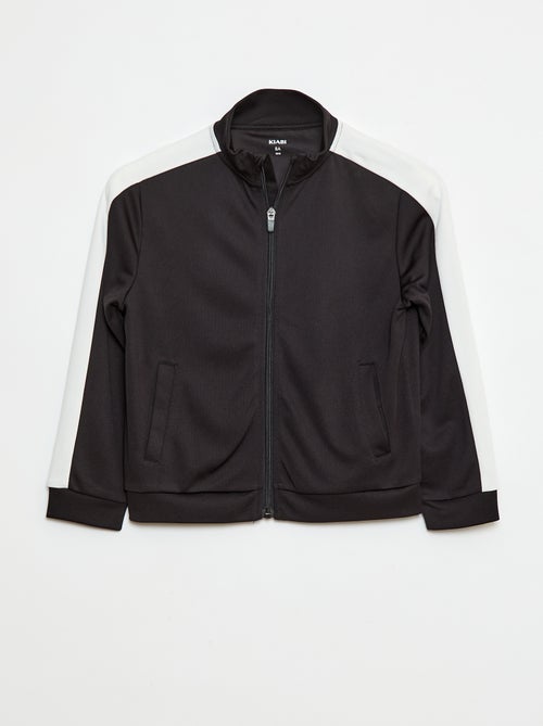 Sweatshirt com zíper e gola alta - Kiabi