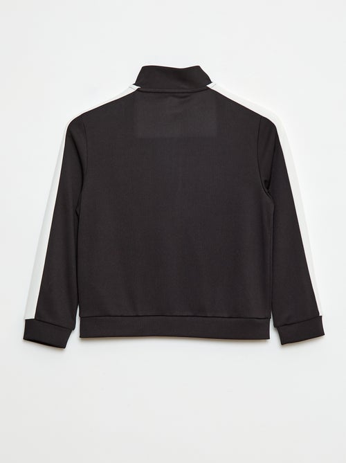 Sweatshirt com zíper e gola alta - Kiabi