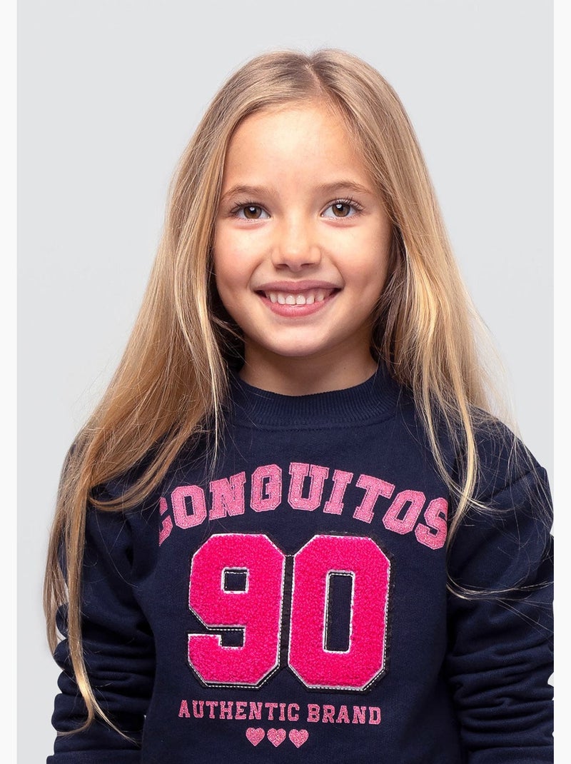 Sweatshirt conguitos Azul-marinho - Kiabi