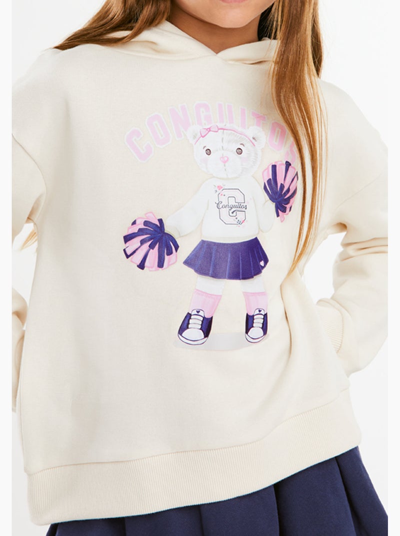 Sweatshirt conguitos Bege - Kiabi