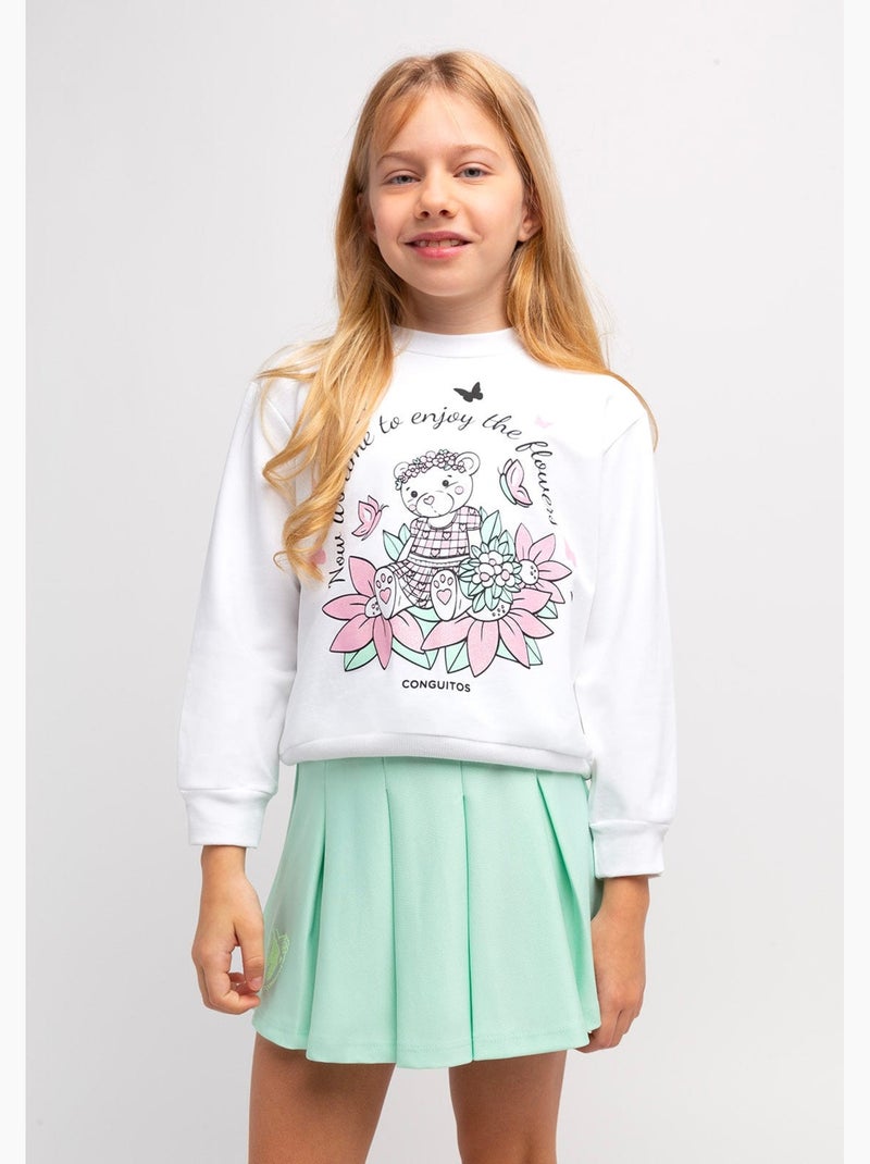 Sweatshirt conguitos Branco - Kiabi
