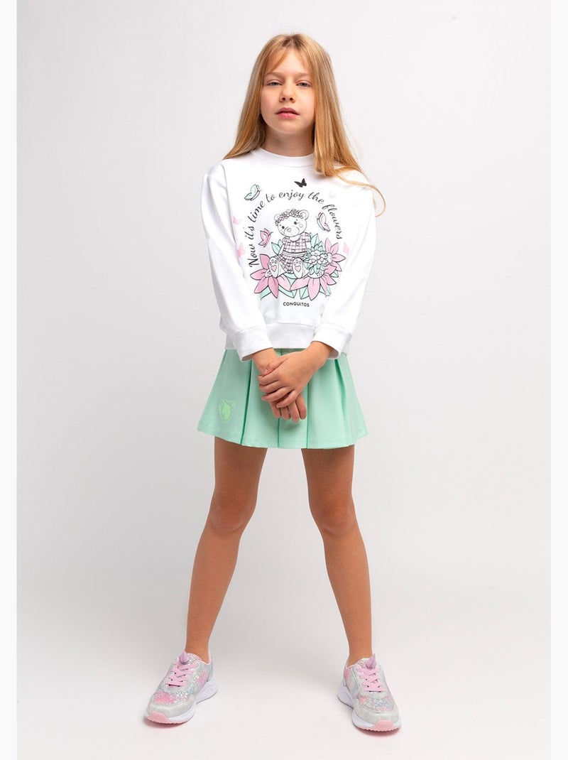 Sweatshirt conguitos Branco - Kiabi