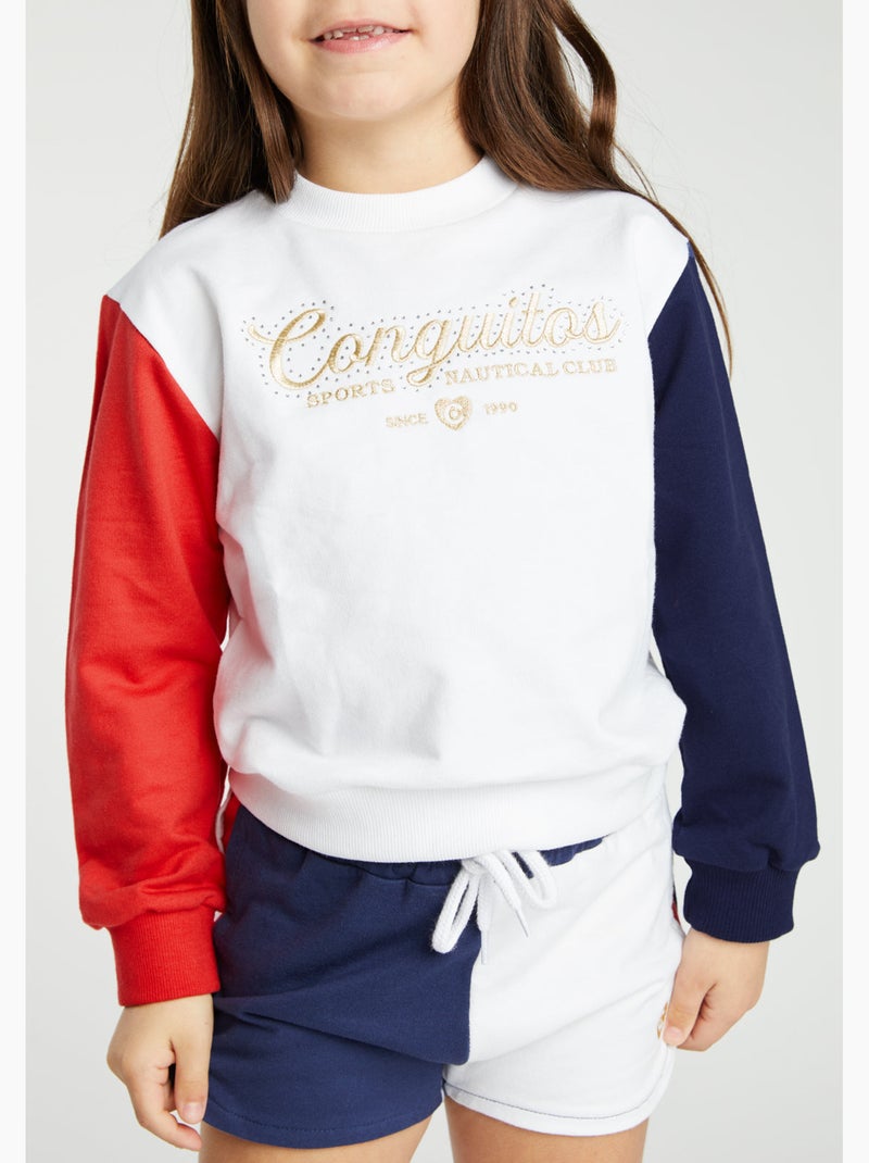 Sweatshirt conguitos Branco - Kiabi