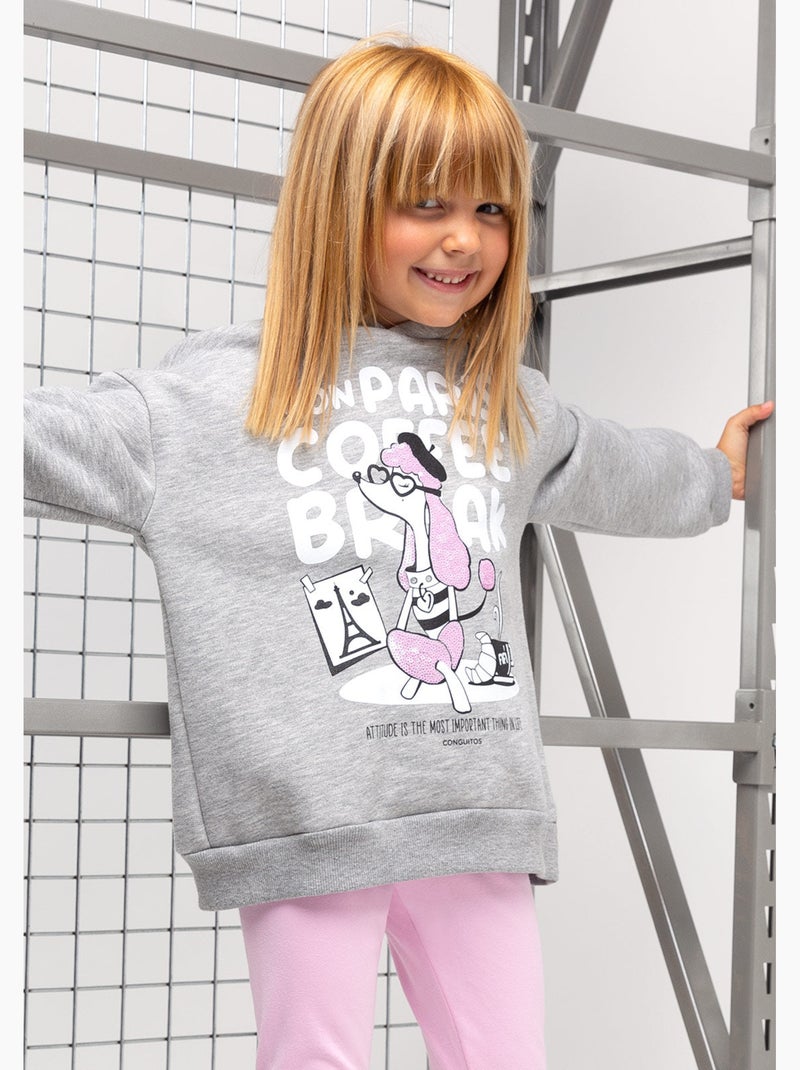 Sweatshirt conguitos Cinza-cinza - Kiabi