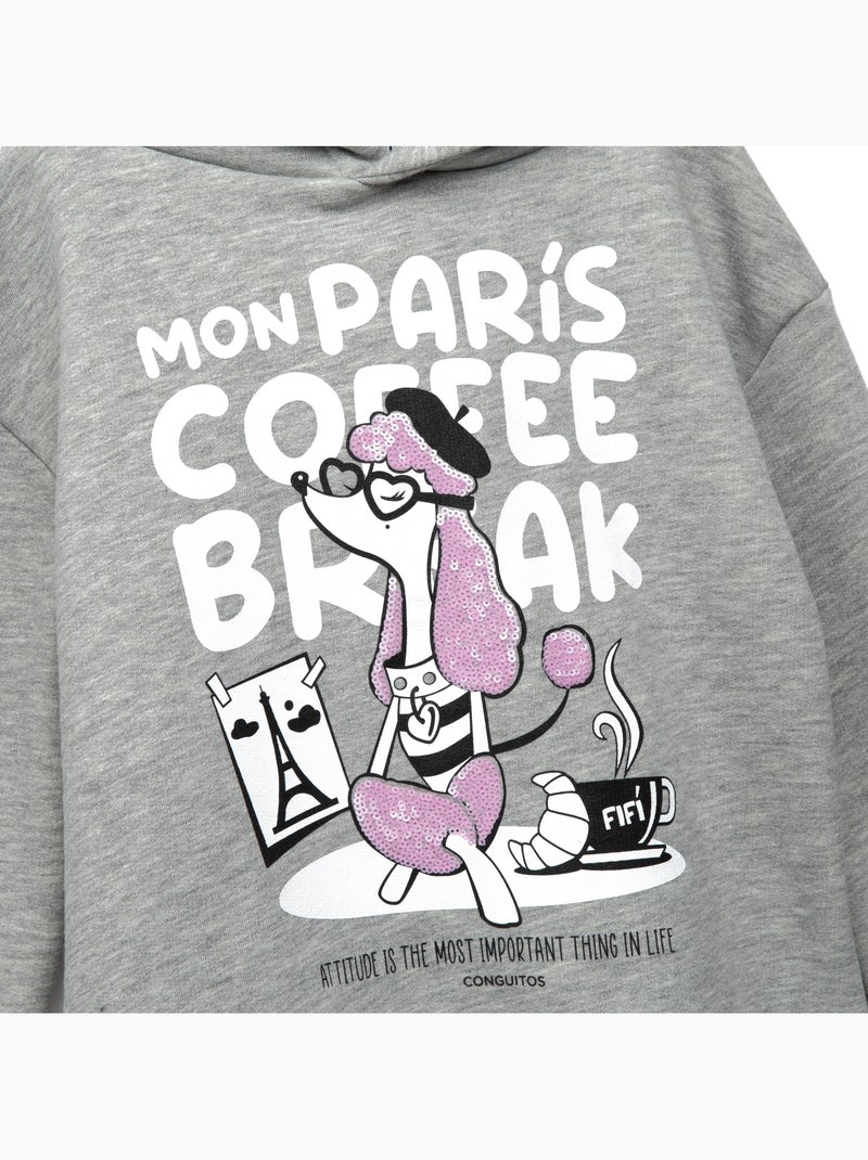Sweatshirt conguitos Cinza-cinza - Kiabi
