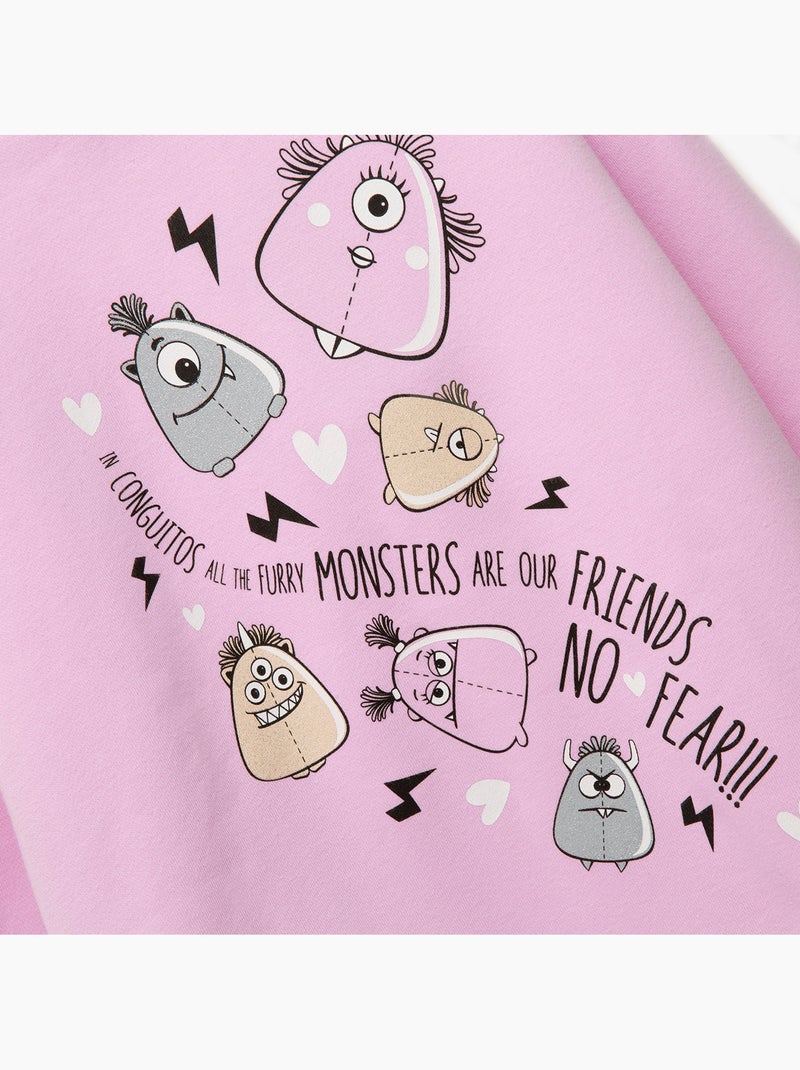 Sweatshirt conguitos Rosa - Kiabi