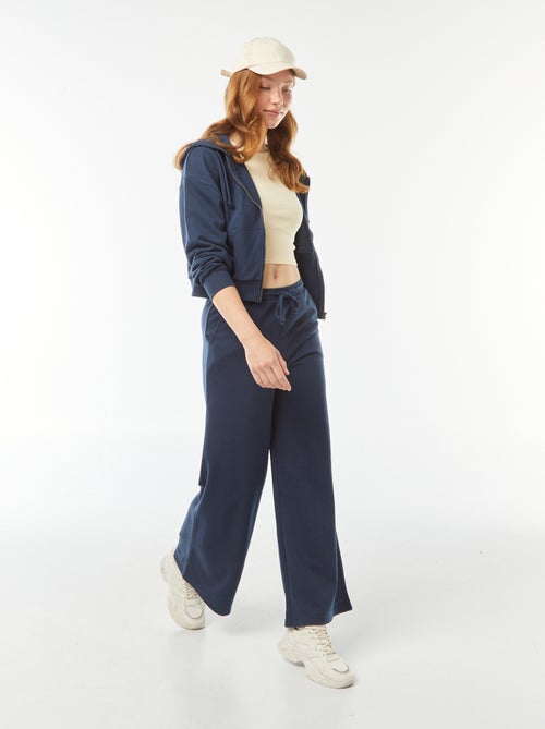 Sweatshirt cropped com capuz - Kiabi