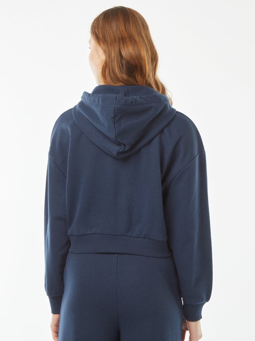 Sweatshirt cropped com capuz - Kiabi