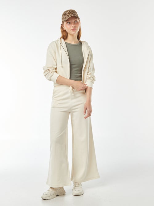 Sweatshirt cropped com capuz - Kiabi