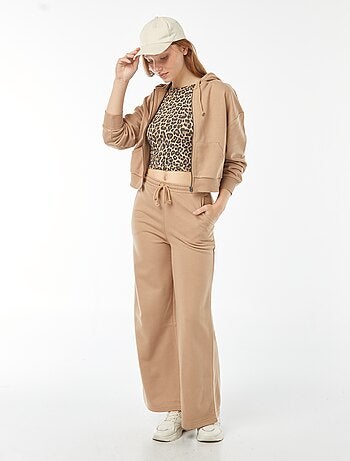 Sweatshirt cropped com capuz