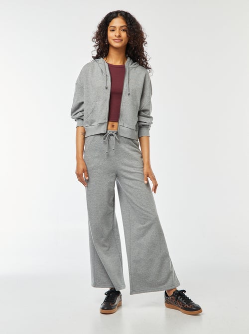 Sweatshirt cropped com capuz - Kiabi