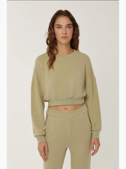 Sweatshirt cropped hiccup - Kiabi Sweatshirt cropped hiccup - Kiabi