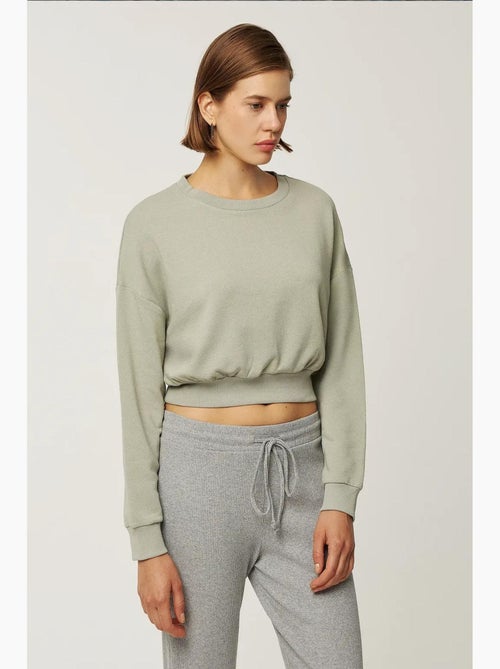 Sweatshirt cropped hiccup - Kiabi Sweatshirt cropped hiccup - Kiabi