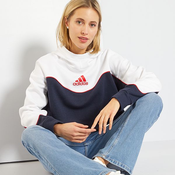 sweatshirt com capuz adidas