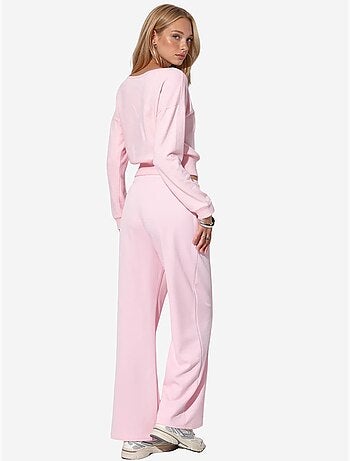 Sweatshirt curta feminina com gola redonda busem