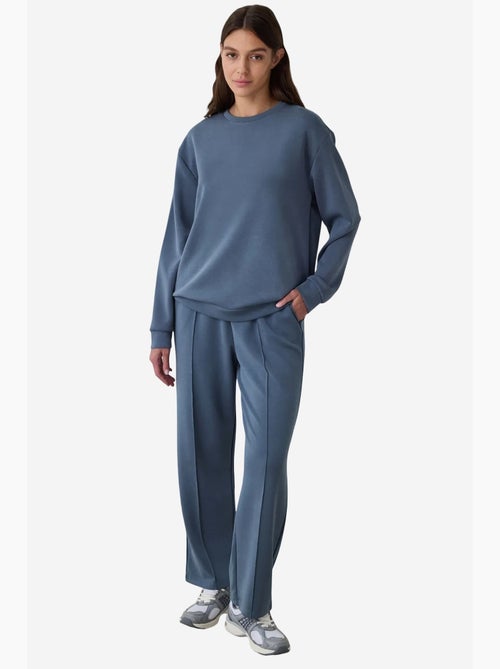 Sweatshirt curta oversize de modal com gola redonda penti - Kiabi Sweatshirt curta oversize de modal com gola redonda penti - Kiabi