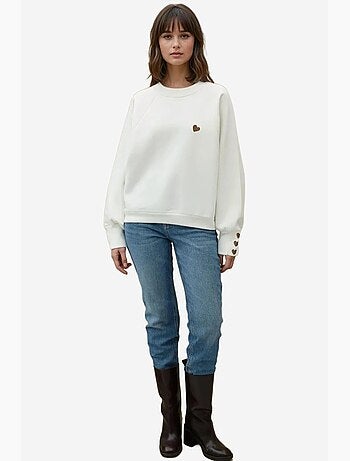 Sweatshirt de algodão bordada hiccup