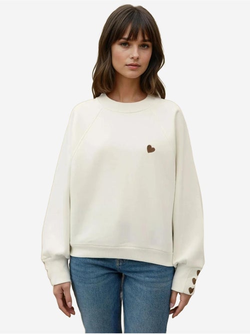 Sweatshirt de algodão bordada hiccup - Kiabi Sweatshirt de algodão bordada hiccup - Kiabi